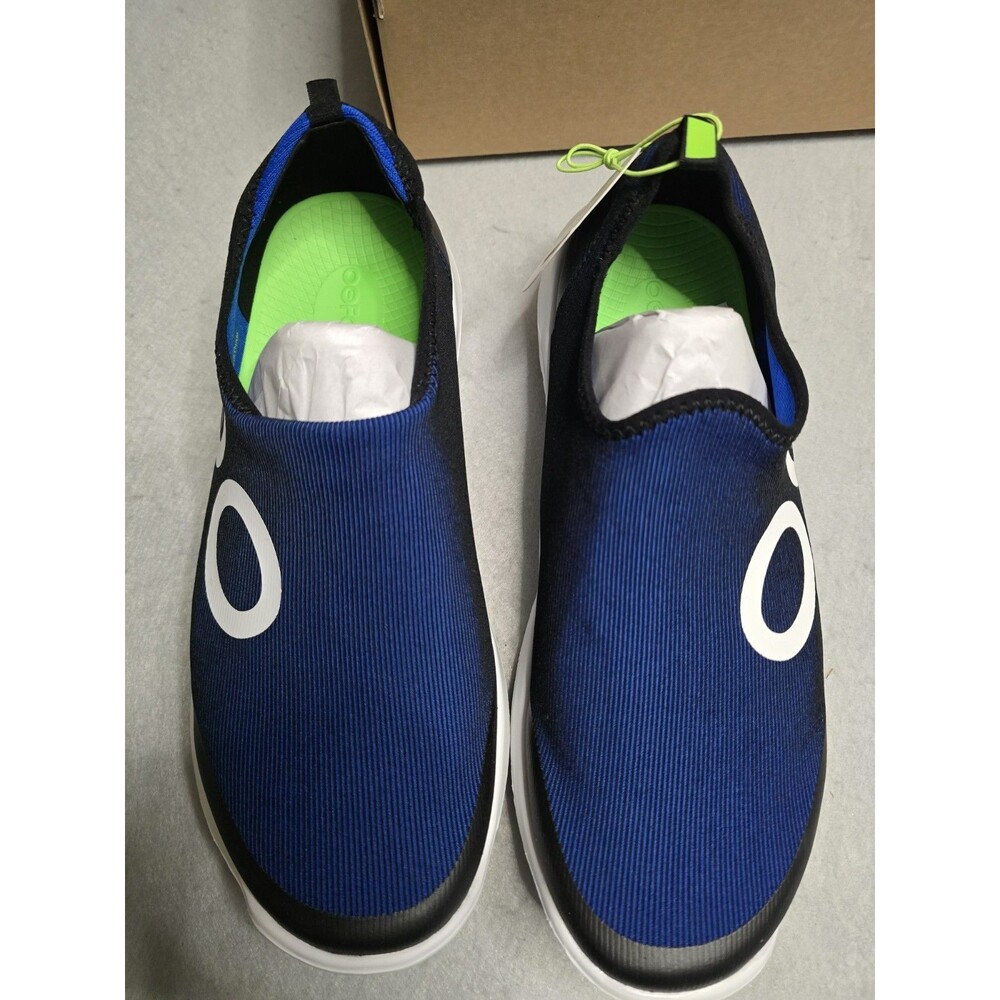 OOFOS OOMG Sport Men’s 10.5 Navy Blue Recovery Slip On Shoes OOfoam NWT #5085